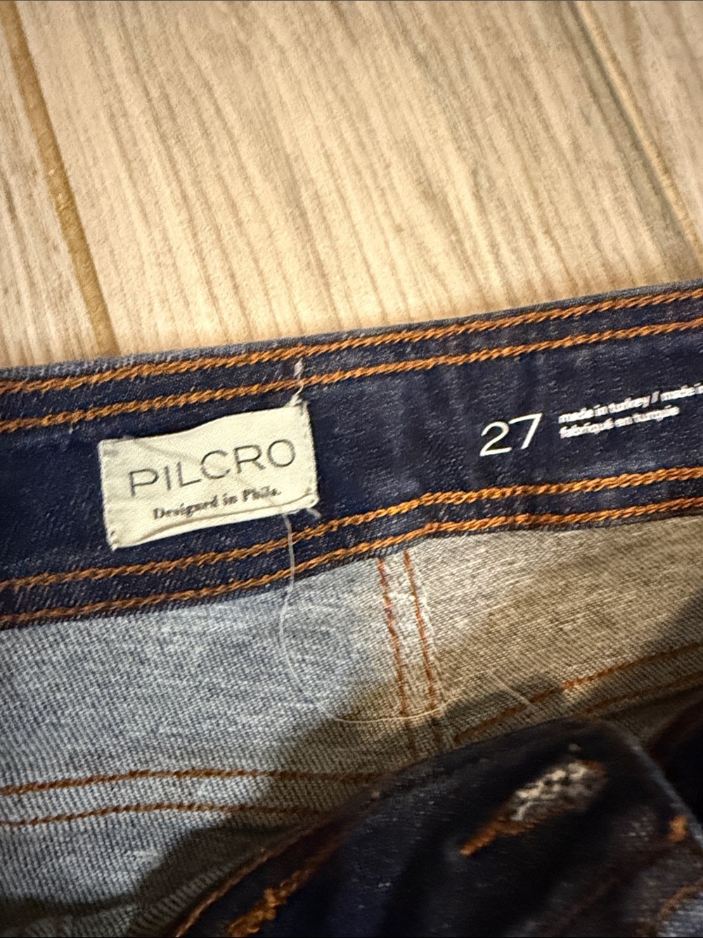 Pilcro Indigo High-Rise Flare Jeans - Picture 6 of 10